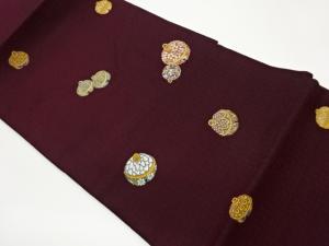 鈴模様織出し名古屋帯